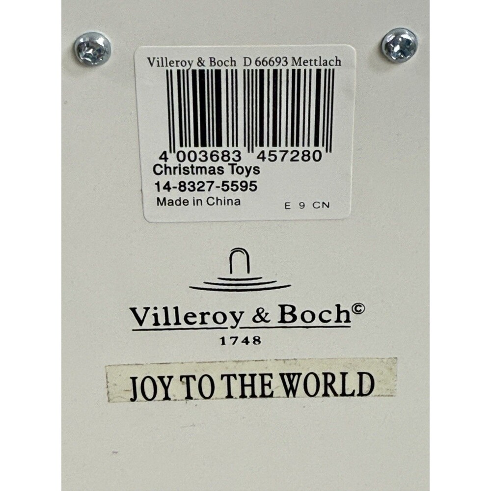 SOLD***Villeroy & Boch Christmas Toys Musical "Joy To The World" Candle Light - Picture 12 of 16